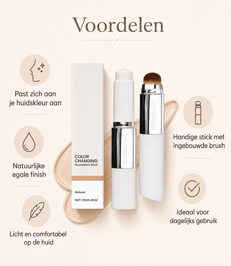 Model gebruikt Vitance stick